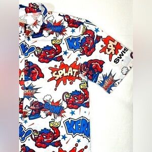DESTROYER ROCKS Men’s Jacksonville Jumbo Shrimp Baseball Comic Hawaiian Shirt XL